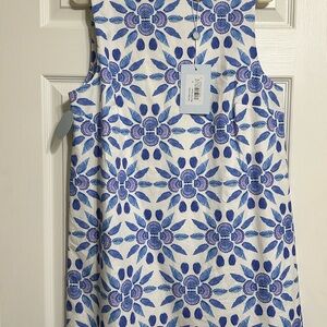 Hill House Charlie Blue and White Dress